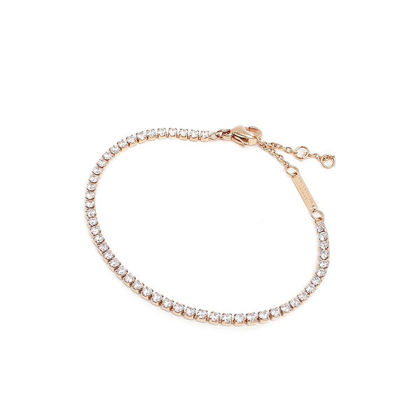 ダニエルウェリントン DANIEL WELLINGTON ブレスレット DW00400387 メンズ レディース クラッシックテニスブレスレット CLASSIC TENNIS BRACELET ローズゴールド