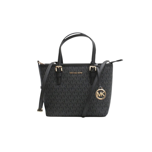 マイケルコース MICHAEL KORS JET SET TRAVEL XS CRYAL CONV TZ TOTE トートバッグ 35T9GTVT0B-BLACK レディース ブラック
