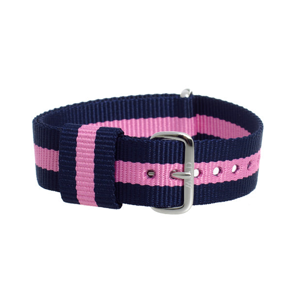 ダニエルウェリントン DANIEL WELLINGTON 替えベルト腕時計用 ラグ幅18mm dw00200049 NATO ブルー ピンク