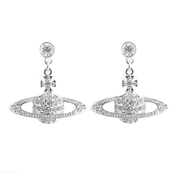 ヴィヴィアンウエストウッド VIVIENNE WESTWOOD オーブ ピアス レディース 62020025-W110 (62020025-02P116-CN) ミニバスリーフドロップ MINI BAS RELIEF DRO シルバー