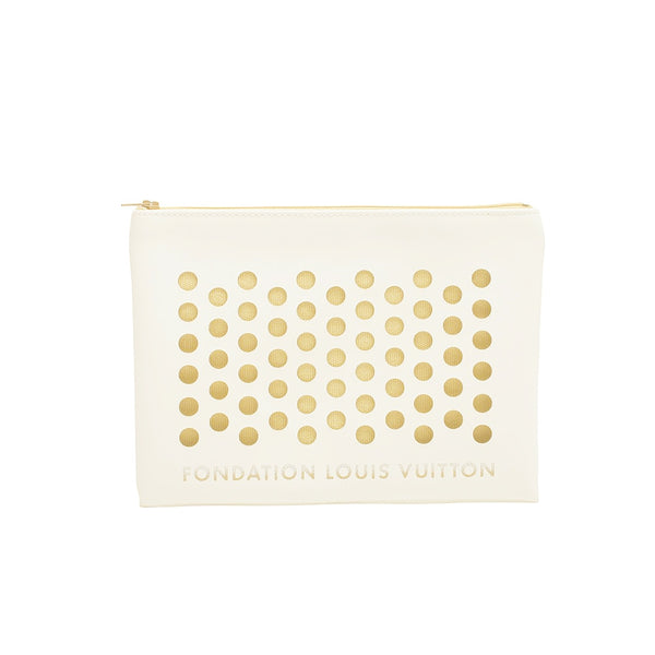 フォンダシオン ルイヴィトン FONDATION LOUIS VUITTON Fondation Louis Vuitton Clutch ポーチ クラッチバッグ 小物入れ LV-FDT-23533 レディース ホワイト ホワイト