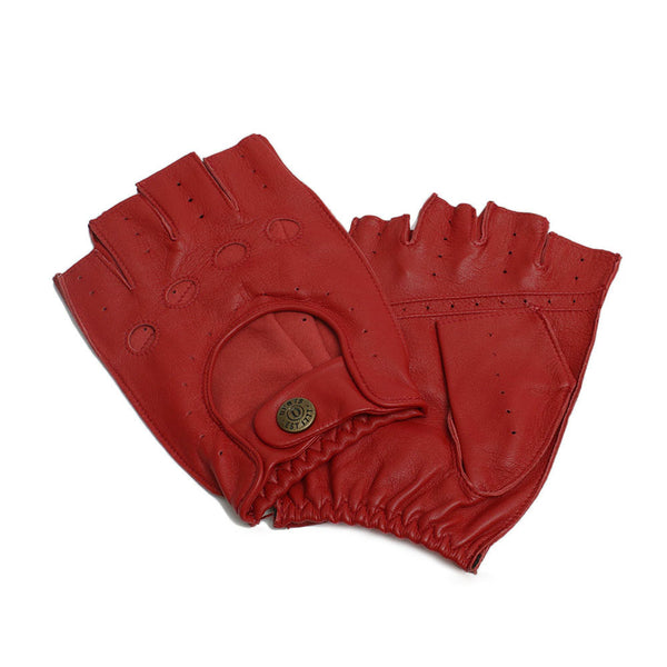 デンツ DENTS SNETTERTON 手袋 フィンガーレス グローブ 5-1009-BERRY-M メンズ レッド 手袋