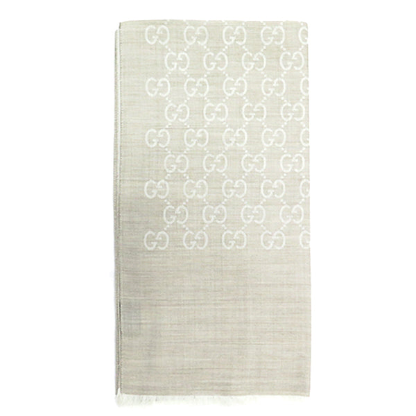 グッチ GUCCI ストール マフラー ロゴ GG メンズ レディース 165904 3G646 9500 ライトベージュ