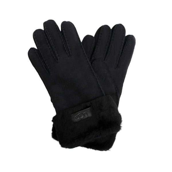 アグ UGG Turn Cuff Glove 手袋 17369-BLK レディース S シープスキン ブラック 手袋