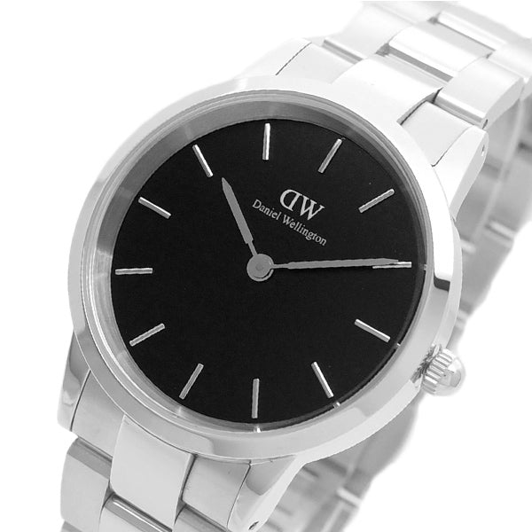 ダニエルウェリントン 腕時計 ICONIC LINK 36 DW00100204 ブラック シルバー