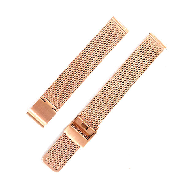 腕時計用 メッシュ替えベルト 14mm幅 ローズゴールド 195165-mesh14-pg