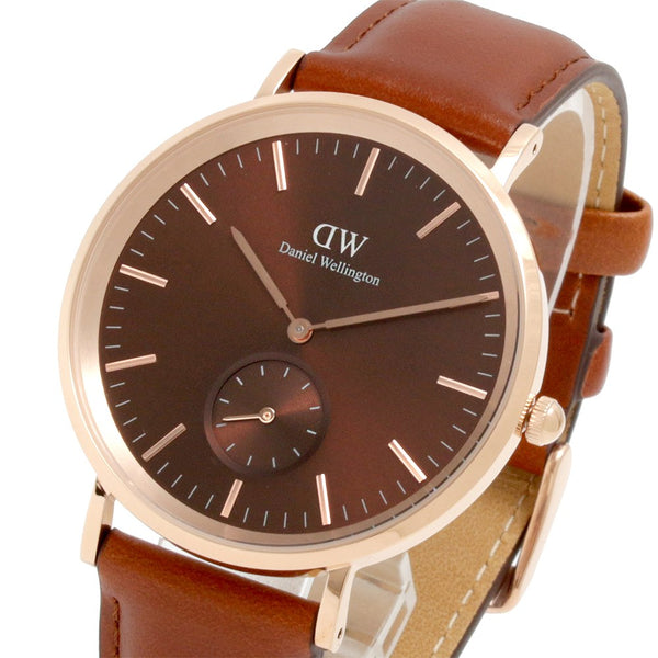 ダニエルウェリントン DANIEL WELLINGTON Classic Multi-Eye St Mawes Amber DW00100707 腕時計 メンズ ブラウン クオーツ ブラウン レザー