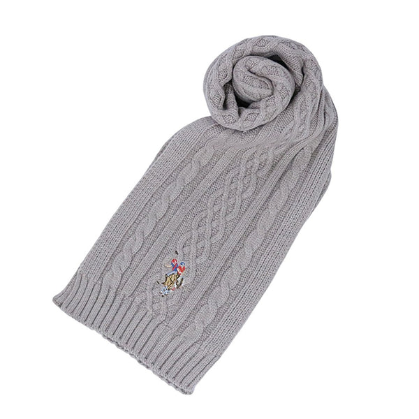 ユーエスポロ アッスン U.S.POLO ASSN マフラー 447165-LIGHTGRAY レディース メンズ ライトグレー マフラー