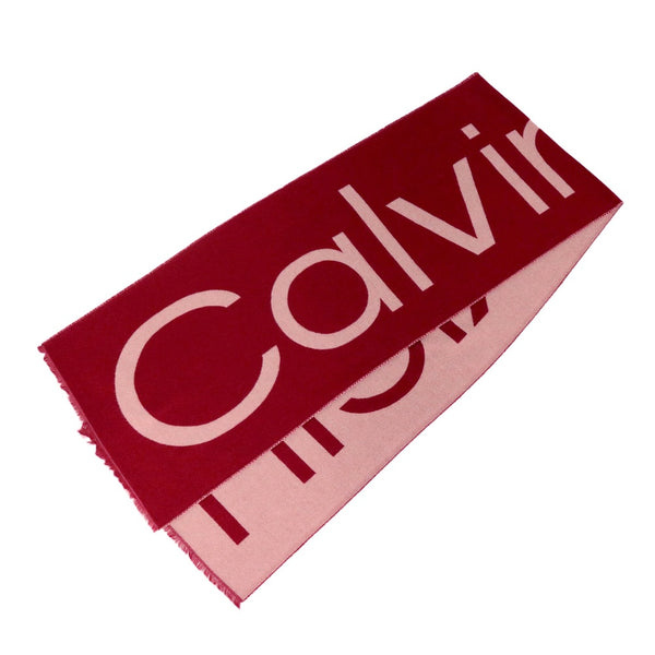 カルバンクライン CALVIN KLEIN マフラー K60K612028-XAI レディース レッド マフラー