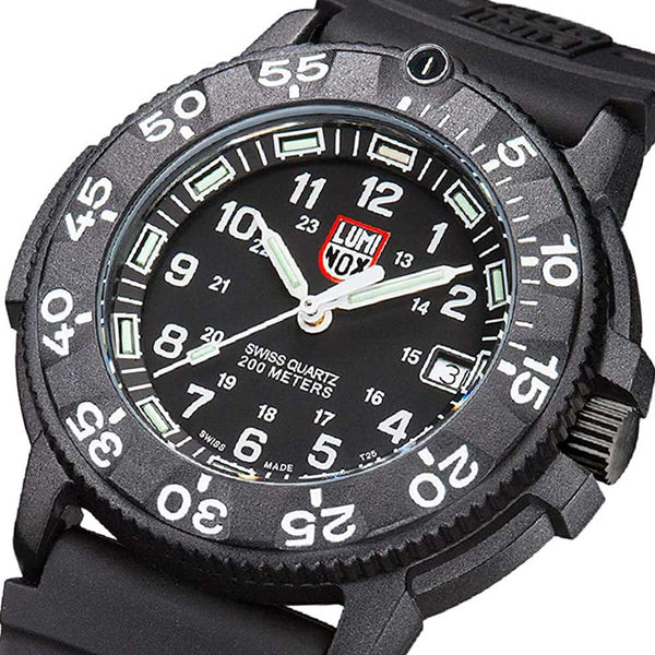 ルミノックス LUMINOX ネイビーシールズ 腕時計 3001 ダイブウォッチ クオーツ ブラック