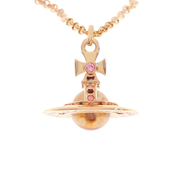 ヴィヴィアンウエストウッド VIVIENNE WESTWOOD ネックレス レディース 63020097-G002 752014B-3 タイニー オーブ TINY ORB ピンクゴールド
