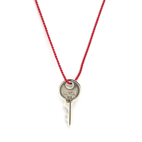 ポールスミス PAUL SMITH ネックレス M1A-NECK-JKEY-82 メンズ レディース 鍵モチーフ 82 シルバー レッド