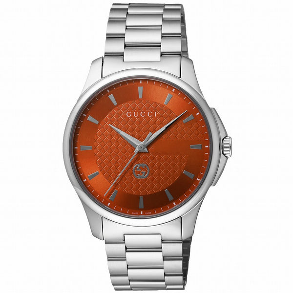 グッチ GUCCI Gタイムレス YA126370 腕時計 メンズ コーラルレッド クオーツ アナログ