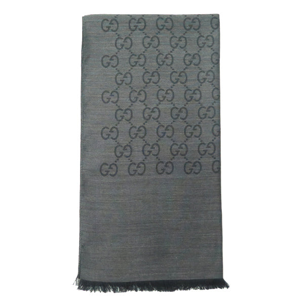 グッチ GUCCI ストール マフラー ロゴ GG メンズ レディース 165904 3G646 1100 チャコールグレー