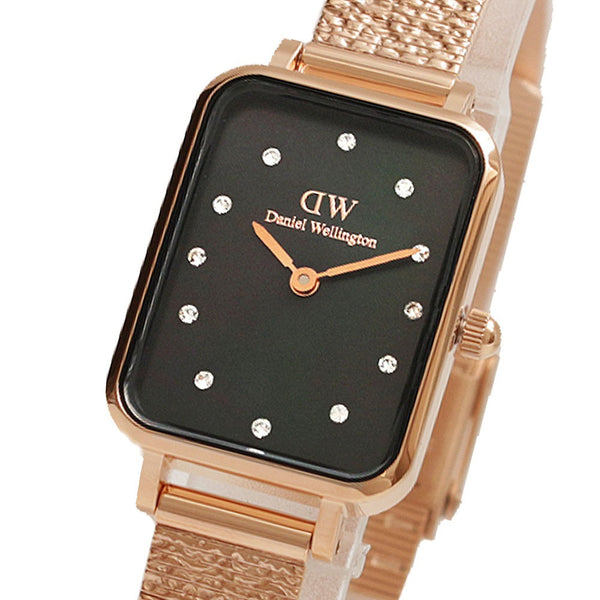 ダニエルウェリントン DANIEL WELLINGTON QUADRO LUMINE PRESSED PIANO DW00100579 腕時計 レディース マザーオブパールブラック クオーツ