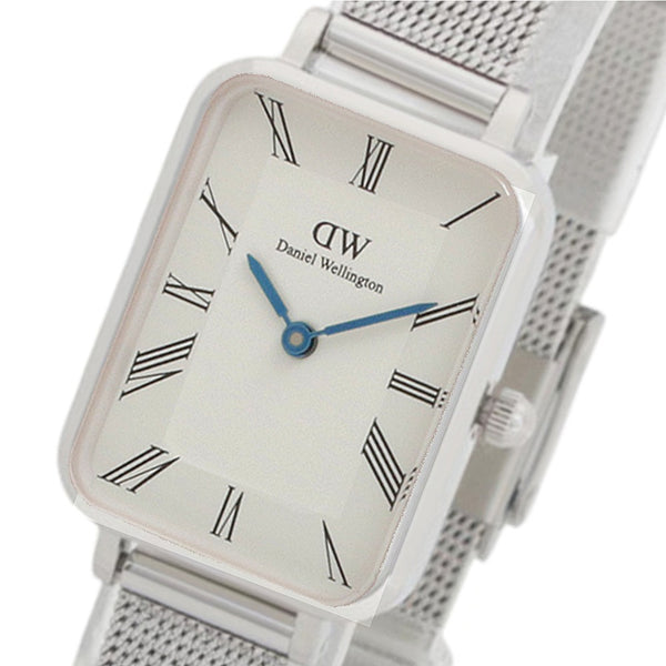 ダニエルウェリントン DANIEL WELLINGTON Quadro Roman Numerals Sterling DW00100690 腕時計 レディース ホワイト クオーツ シルバー