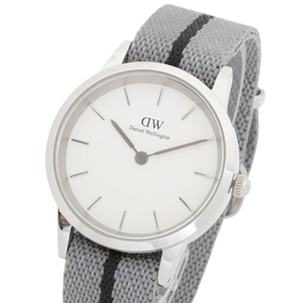 ダニエルウェリントン DANIEL WELLINGTON  Iconic 36mm Grey Nato Silver White DW00100679 腕時計 ユニセックス オフホワイト クオーツ
