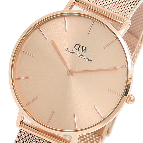 ダニエルウェリントン DANIEL WELLINGTON 腕時計 DW00100471 PETITE UNITONE 32mm レディース ローズゴールド