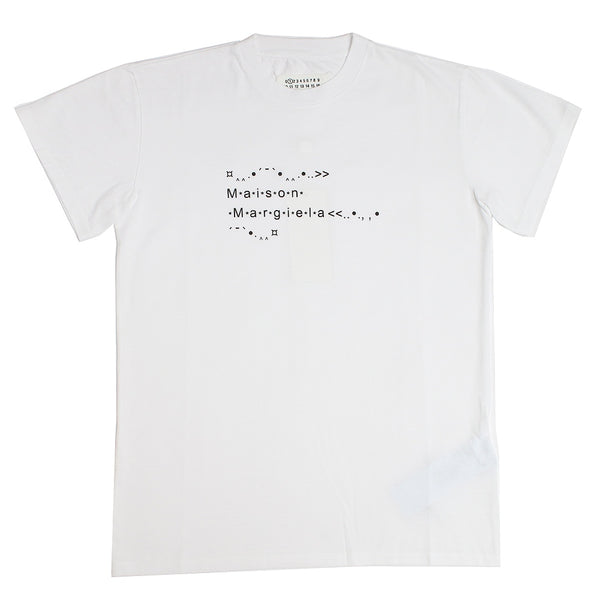 メゾンマルジェラ MAISON MARGIELA クルーネック 半袖Tシャツ S51GC0515S22816100-S レディース フォントジェネレーター ホワイト