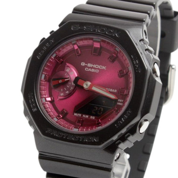 カシオ CASIO G-SHOCK GMA-S2100RB-1A 腕時計 レディース レッド クオーツ アナログ
