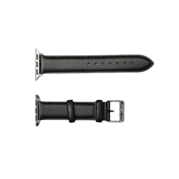 ダニエルウェリントン DANIEL WELLINGTON 替えベルトアップルウォッチ用 ラグ幅18mm dw01200014 Apple Watch38mm/40mm/41mm適応 レザー ブラック シルバー