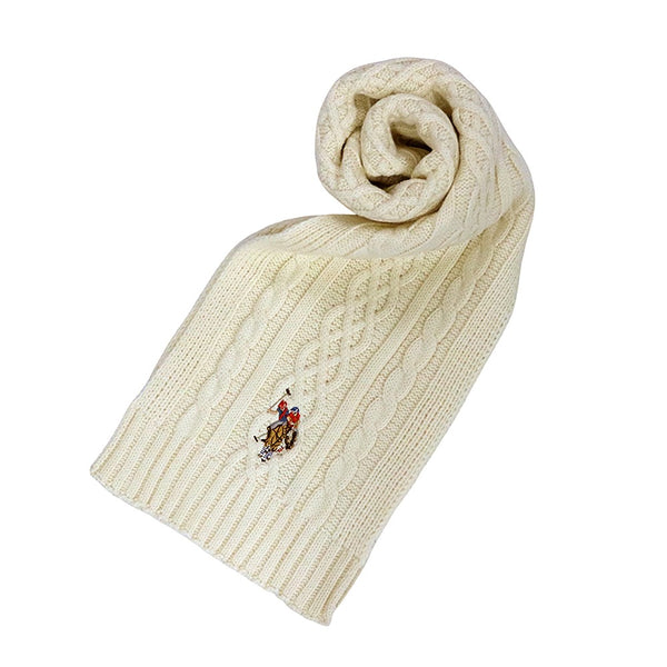 ユーエスポロ アッスン U.S.POLO ASSN マフラー 447573-OFFWHITE レディース メンズ オフホワイト マフラー