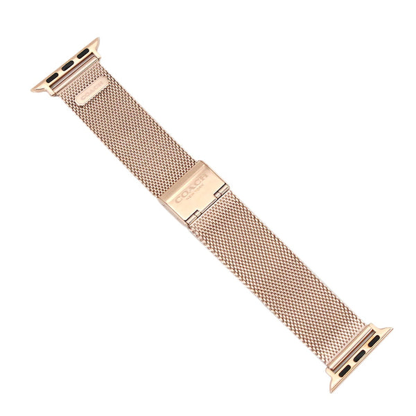コーチ COACH アップルウォッチバンド 14700072 メンズ レディース メッシュベルト 38mm 40mm ピンクゴールド