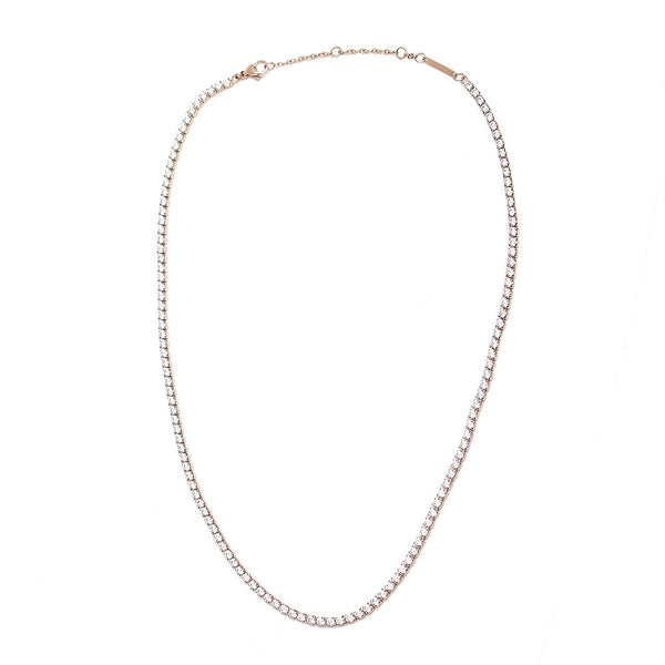 ダニエルウェリントン DANIEL WELLINGTON ネックレス DW00400390 メンズ レディース クラッシックテニスネックレス CLASSIC TENNIS NECKLACE ローズゴールド