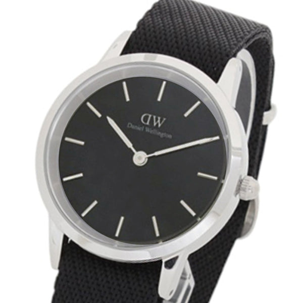 ダニエルウェリントン DANIEL WELLINGTON  Iconic 40mm Black Nato Silver Black DW00100678 腕時計 メンズ ブラック クオーツ