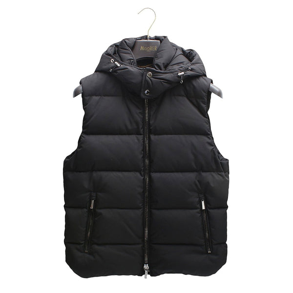 ムーレー MOORER FIRE-WK ダウンベスト MOUGI200307-FIRE-NERO-48 メンズ ブラック ダウンジャケット