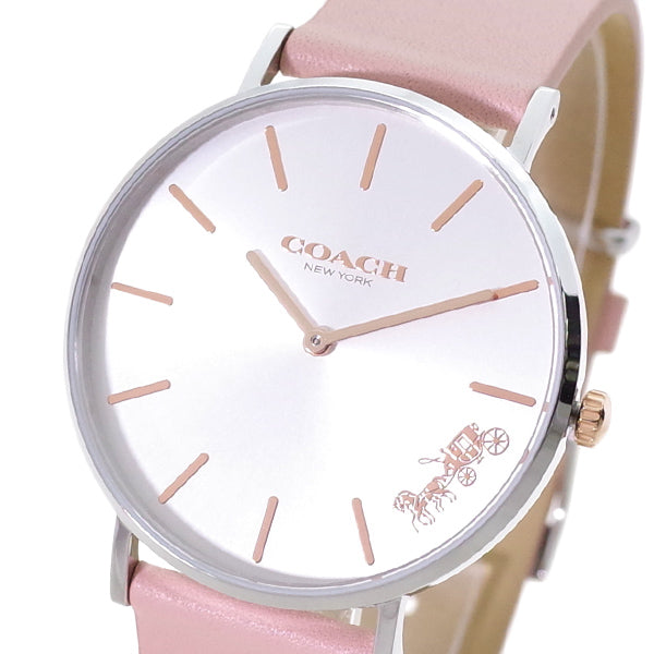 コーチ COACH 腕時計 レディース 14503258 PERRY クォーツ シルバー ピンク