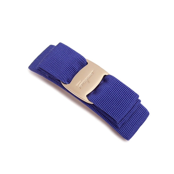 フェラガモ FERRAGAMO バレッタ レディース ヘアアクセサリー 髪留め 342019-765361 VARA ヴァラ リボン Lapis lazul ブルー