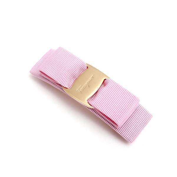 フェラガモ FERRAGAMO バレッタ レディース ヘアアクセサリー 髪留め 342019-765362 VARA ヴァラ リボン Bubble ピンク