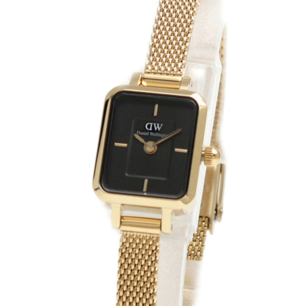 ダニエルウェリントン DANIEL WELLINGTON QUADRO MINI EVERGOLD ONYX DW00100652 腕時計 レディース ブラック クオーツ