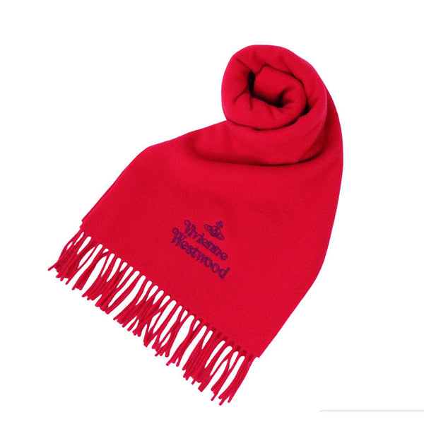 ヴィヴィアンウエストウッド VIVIENNE WESTWOOD マフラー 24-W00Q7-H401 レディース メンズ レッド マフラー