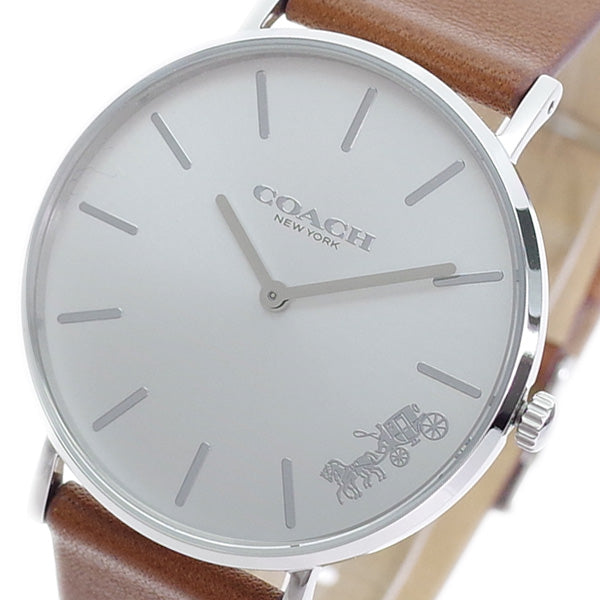 コーチ COACH 腕時計 レディース 14503120 PERRY クォーツ シルバー ブラウン