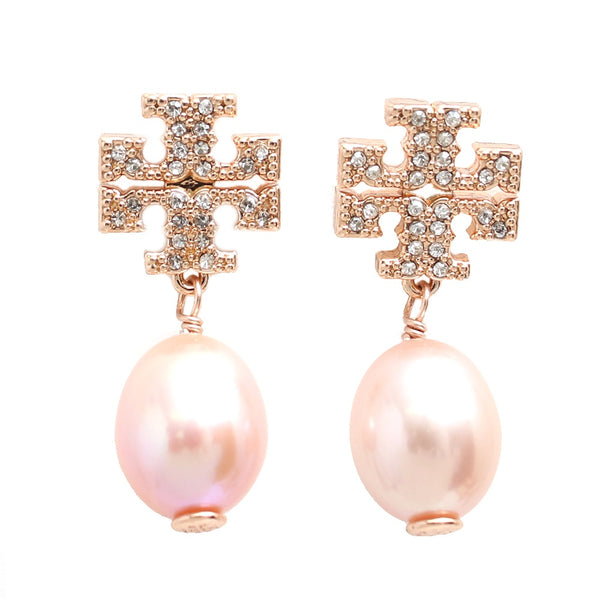 トリーバーチ TORY BURCH ピアス 60525-955 レディース パール KIRA PAVE PEARL DROP EARRING ローズゴールド